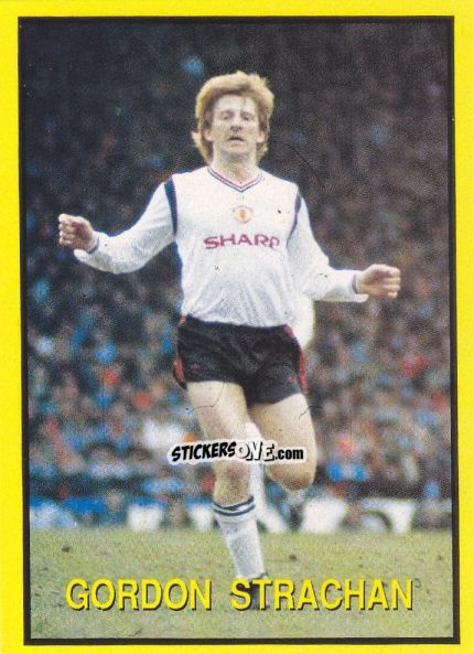 Sticker Gordon Strachan - Les Grands Joueurs d'Europe 1988 n. 63 - Vallardi