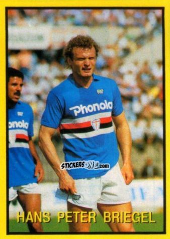 Sticker Hans Peter Briegel - Les Grands Joueurs d'Europe 1988 n. 87 - Vallardi
