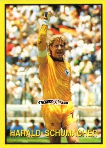 Sticker Harald Schumacher - Les Grands Joueurs d'Europe 1988 n. 39 - Vallardi