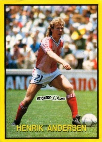 Cromo Henrik Andersen - Les Grands Joueurs d'Europe 1988 n. 6 - Vallardi