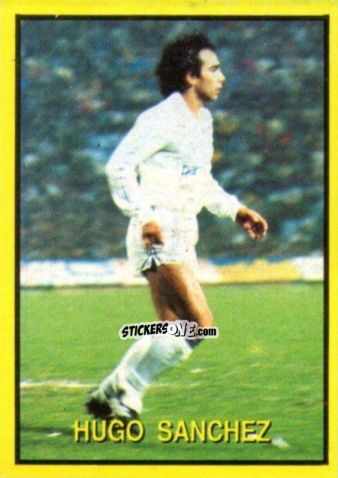 Sticker Hugo Sanchez - Les Grands Joueurs d'Europe 1988 n. 103 - Vallardi