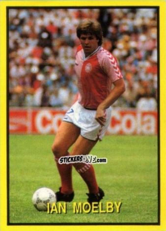 Sticker Ian Moelby - Les Grands Joueurs d'Europe 1988 n. 7 - Vallardi