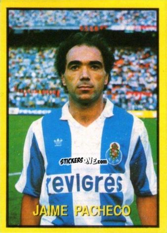 Cromo Jaime Pacheco - Les Grands Joueurs d'Europe 1988 n. 118 - Vallardi