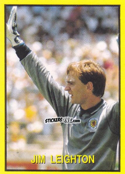 Sticker Jim Leighton - Les Grands Joueurs d'Europe 1988 n. 69 - Vallardi