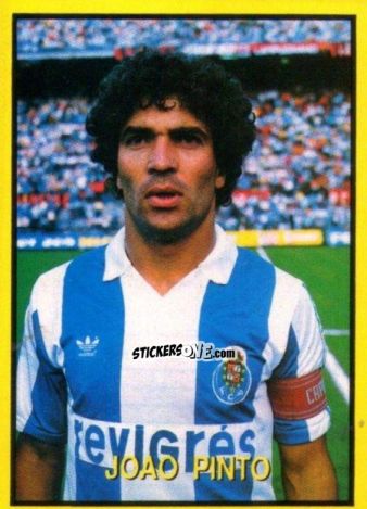 Cromo Joao Pinto - Les Grands Joueurs d'Europe 1988 n. 123 - Vallardi