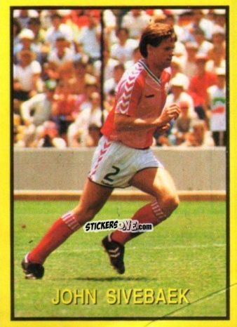 Sticker John Sivebaek - Les Grands Joueurs d'Europe 1988 n. 3 - Vallardi