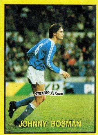 Figurina Johnny Bosman - Les Grands Joueurs d'Europe 1988 n. 99 - Vallardi