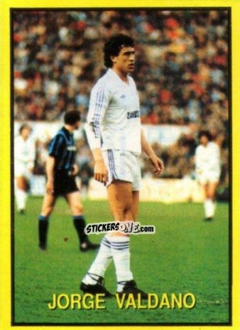 Sticker Jorge Valdano - Les Grands Joueurs d'Europe 1988 n. 115 - Vallardi