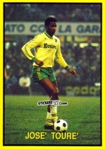 Cromo José Toure - Les Grands Joueurs d'Europe 1988 n. 27 - Vallardi