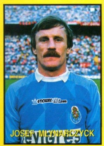 Cromo Josef Mlynarczyck - Les Grands Joueurs d'Europe 1988 n. 121 - Vallardi