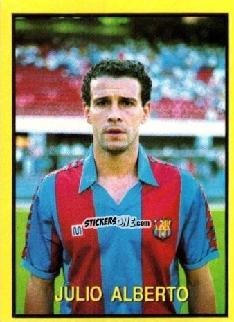 Sticker Julio Alberto - Les Grands Joueurs d'Europe 1988 n. 108 - Vallardi