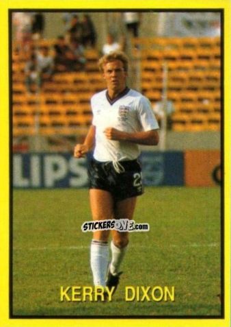 Cromo Karry Dixon - Les Grands Joueurs d'Europe 1988 n. 61 - Vallardi