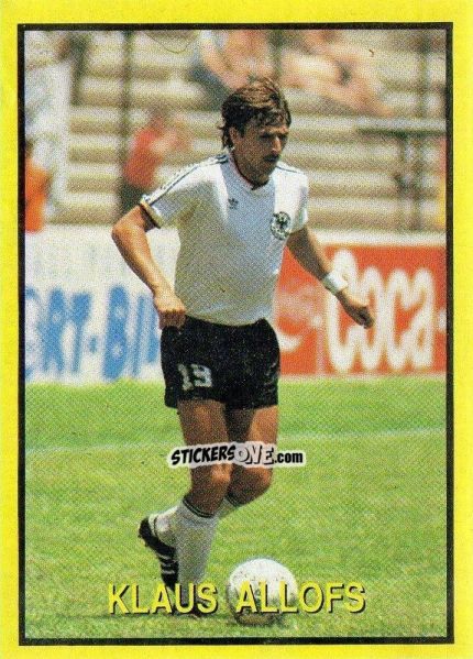 Sticker Klaus Allofs - Les Grands Joueurs d'Europe 1988 n. 40 - Vallardi