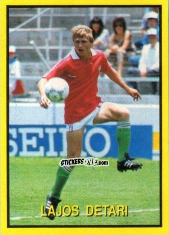Sticker Lajos Detari - Les Grands Joueurs d'Europe 1988 n. 126 - Vallardi