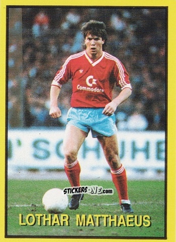 Sticker Lothar Matthaeus - Les Grands Joueurs d'Europe 1988 n. 41 - Vallardi