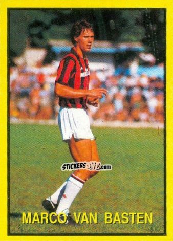 Sticker Marco Van Basten - Les Grands Joueurs d'Europe 1988 n. 83 - Vallardi