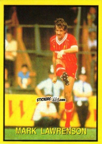 Sticker Mark Lawrenson - Les Grands Joueurs d'Europe 1988 n. 56 - Vallardi
