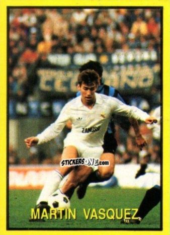 Cromo Martin Vasquez - Les Grands Joueurs d'Europe 1988 n. 114 - Vallardi