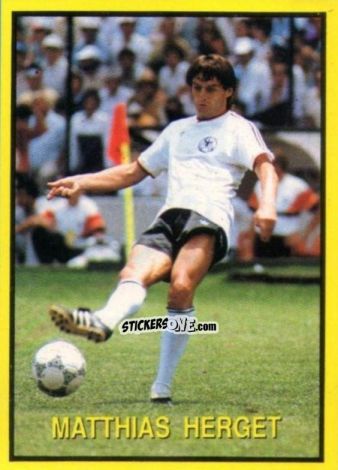 Sticker Matthias Herget - Les Grands Joueurs d'Europe 1988 n. 33 - Vallardi