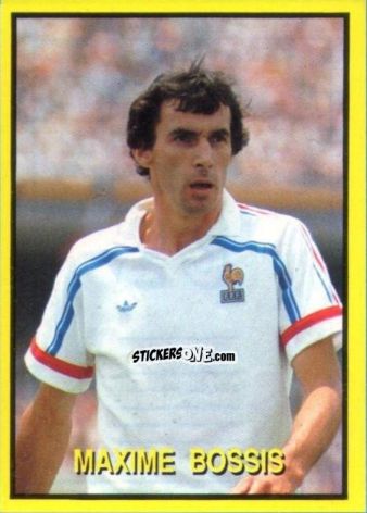Sticker Maxime Bossis - Les Grands Joueurs d'Europe 1988 n. 23 - Vallardi