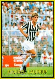 Sticker Michael Laudrup - Les Grands Joueurs d'Europe 1988 n. 82 - Vallardi