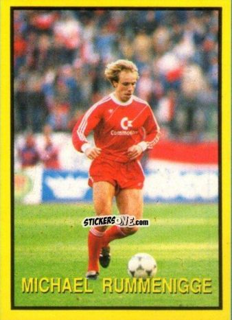 Sticker Michael Rummenigge - Les Grands Joueurs d'Europe 1988 n. 38 - Vallardi
