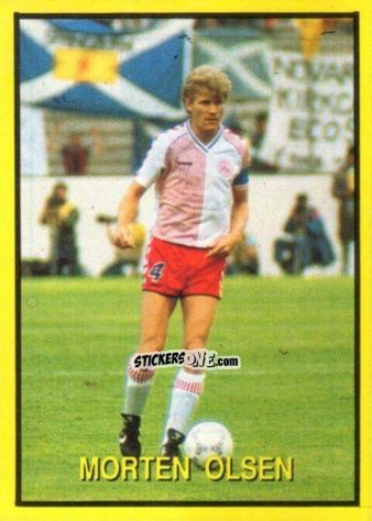 Sticker Morten Olsen - Les Grands Joueurs d'Europe 1988 n. 1 - Vallardi