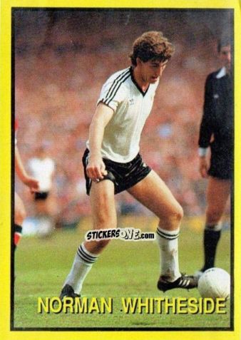 Figurina Norman Whiteside - Les Grands Joueurs d'Europe 1988 n. 54 - Vallardi