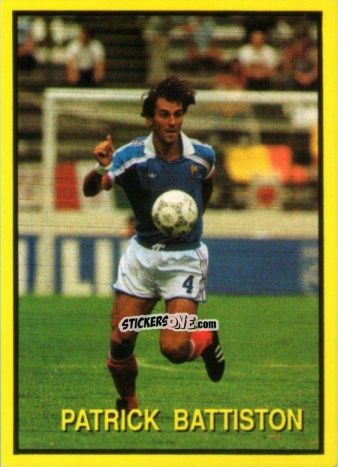 Cromo Patrick Battiston - Les Grands Joueurs d'Europe 1988 n. 21 - Vallardi