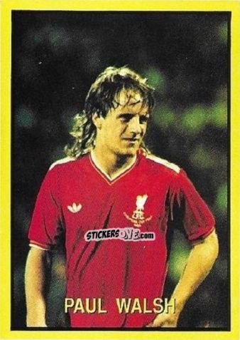 Sticker Paul Walsh - Les Grands Joueurs d'Europe 1988 n. 62 - Vallardi