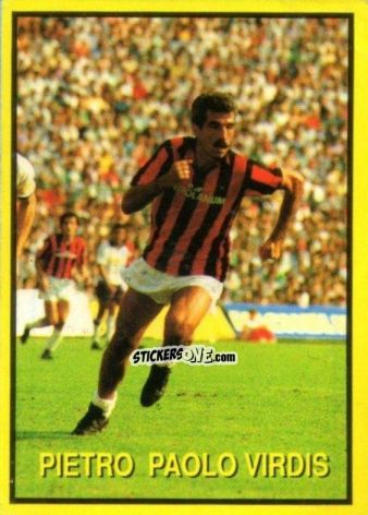 Sticker Pietro Paolo Virdis - Les Grands Joueurs d'Europe 1988 n. 90 - Vallardi