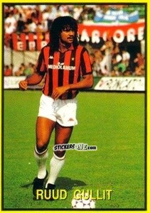 Sticker Ruud Gullit - Les Grands Joueurs d'Europe 1988 n. 71 - Vallardi