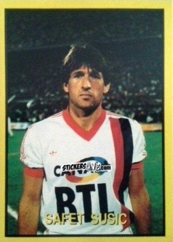 Cromo Safet Susic - Les Grands Joueurs d'Europe 1988 n. 10 - Vallardi