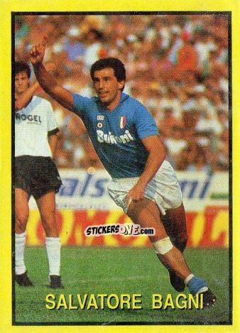 Sticker Salvatore Bagni - Les Grands Joueurs d'Europe 1988 n. 79 - Vallardi