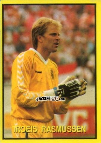 Sticker Troeis Rasmussen - Les Grands Joueurs d'Europe 1988 n. 8 - Vallardi