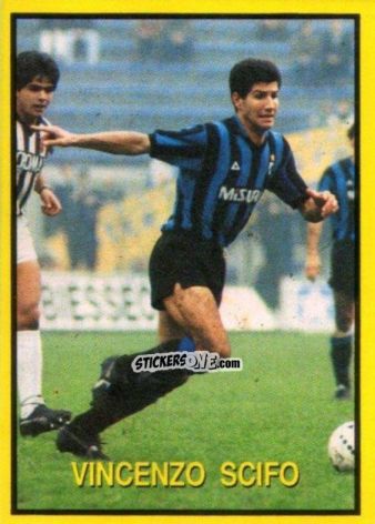 Sticker Vincenzo Scifo - Les Grands Joueurs d'Europe 1988 n. 93 - Vallardi