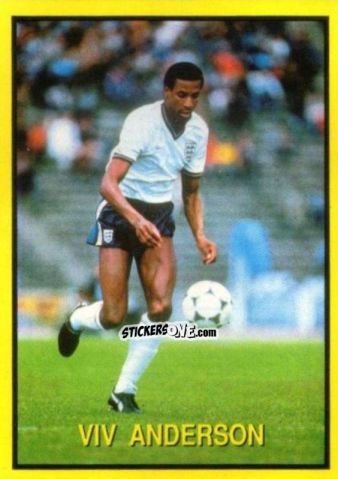 Sticker Viv Anderson - Les Grands Joueurs d'Europe 1988 n. 60 - Vallardi