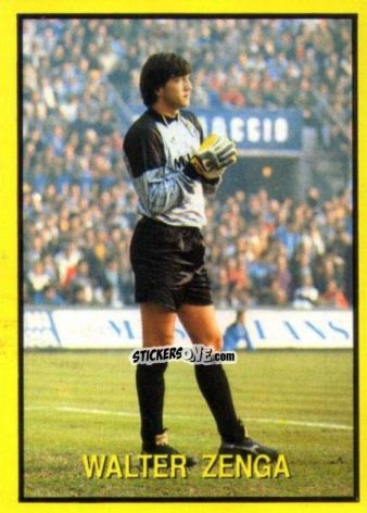 Sticker Walter Zenga - Les Grands Joueurs d'Europe 1988 n. 75 - Vallardi