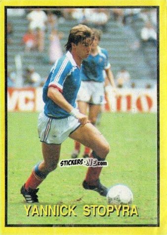 Sticker Yannick Stopyra - Les Grands Joueurs d'Europe 1988 n. 9 - Vallardi