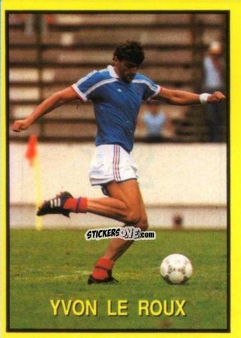 Cromo Yvon Le Roux - Les Grands Joueurs d'Europe 1988 n. 12 - Vallardi