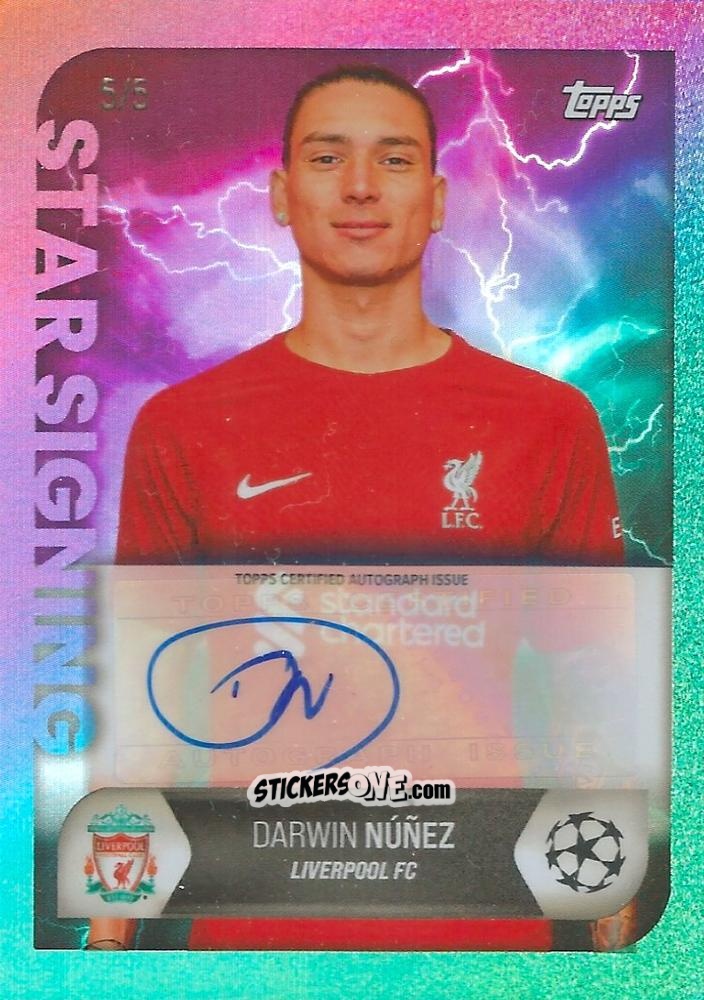 Sticker Darwin Nunez - On-Demand UEFA Summer Signings 2022-2023 n. A6-f - Topps