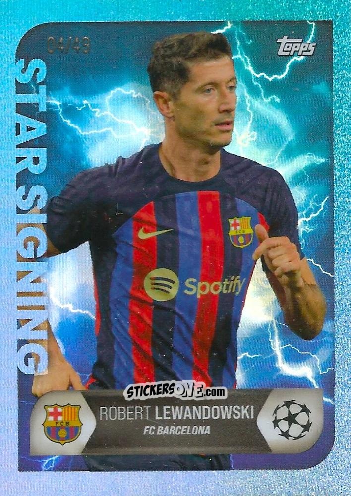 Sticker Robert Lewandowski - On-Demand UEFA Summer Signings 2022-2023 n. 20b - Topps