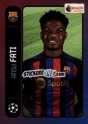 Figurina Ansu Fati - Heritage 98 UCC Season 2022-2023 - Topps Merlin