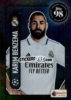 Sticker Karim Benzema - Heritage 98 UCC Season 2022-2023 n. 136 - Topps Merlin