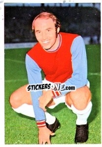 Sticker Bryan (Pop) Robson - The Wonderful World of Soccer Stars 1974-1975 - FKS