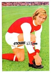 Sticker Eddie Kelly - The Wonderful World of Soccer Stars 1974-1975 - FKS