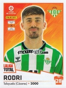 Figurina Rodri - LaLiga Total 2022-2023 - Panini