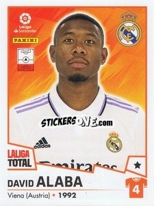 Sticker Alaba - LaLiga Total 2022-2023 n. 249 - Panini
