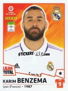 Sticker Benzema - LaLiga Total 2022-2023 n. 261 - Panini