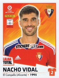 Sticker Nacho Vidal - LaLiga Total 2022-2023 - Panini